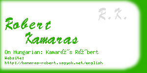 robert kamaras business card